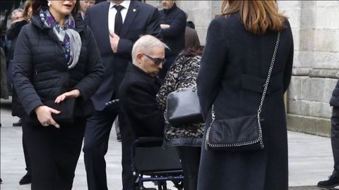 Luis Jes�s Lence, en una imagen del a�o 2019, en el funeral de su padre