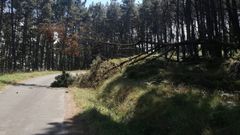 Acceso a Os Rias, en Malpica