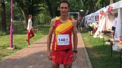 Nicol�s de las Heras en el Campeonato de Europa de Timisoara