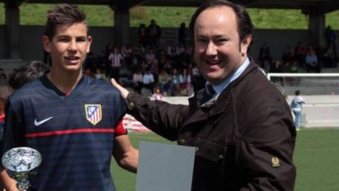 El jugador del atl�tico de Madrid en la Oviedo Cup
