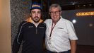 Jos Mara Rubio, con Fernando Alonso