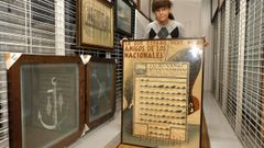 Un cartel republicano con los barcos espaoles hundidos por Alemania en la Primera Guerra Mundial.