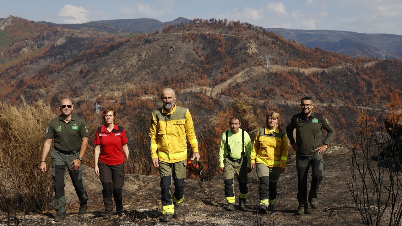 Los rostros de la lucha contra los incendios en Galicia