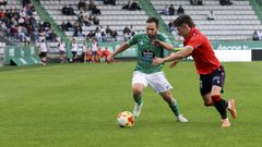 Migue Leal, jugador del Racing de Ferrol