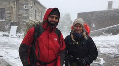 Fuerte nevada en Pedrafita