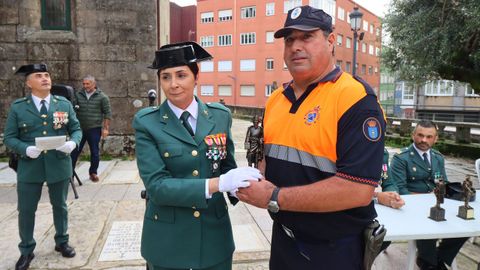 Los actos del Da del Pilar en Barbanza, en imgenes.Proteccin Civil, entre los homenajeados en Boiro.