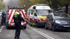 Despliegue sanitario y policial el da de la muerte del seguidor del Deportivo