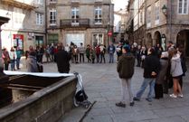 Maniefestaci�n en apoyo a los refugiados en Compostela