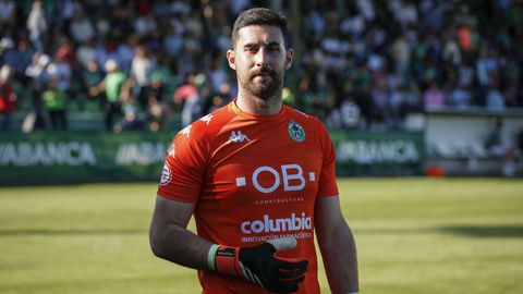 Pablo Brea, en el partido contra la Ponferradina