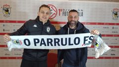Bruno Diaz, nuevo jugador de O Parrulo con Melo, el director deportivo