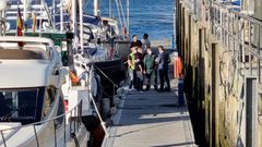 Puerto deportivo de Sanxenxo, esta misma tarde