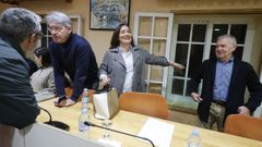 Marta Dom�nguez y Antonio Do�a toman posesi�n como nuevos concejales socialistas de O Grove en presencia del alcalde, Jos� Cacabelos