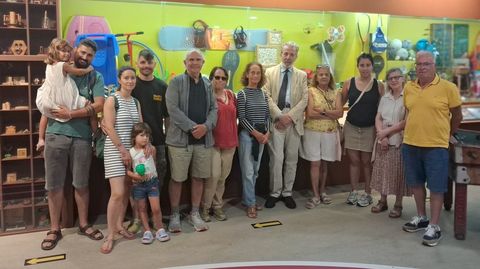La familia �lvarez de Sotomayor, durante su visita al Melga 