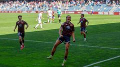 Partido que enfrent� al Pontevedra CF con el Barakaldo en Pasar�n