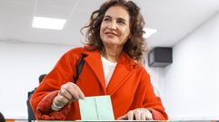 Elecciones en Andaluc�a. La ministra de Hacienda, Mar�a Jes�s Montero