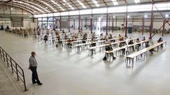 Pruebas para el acceso a plazas de Navantia, en foto de archivo