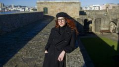 Bibiana Candia, en el castillo de San Ant�n, de A Coru�a. 