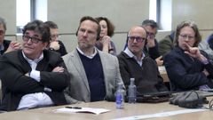 Los cuatro ponentes de la jornada, de izquierda a derecha, Pablo Beramendi, Jonathan Roddes, Guy Grossman y Erik Wibbels