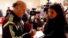 Rueda de prensa de la selecci�n espa�ola en el hotel Coia