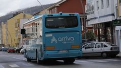 Vista parcial de la travesa que cruza el casco urbano de Xove