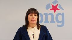 Ana Pont�n, en la sede del BNG.