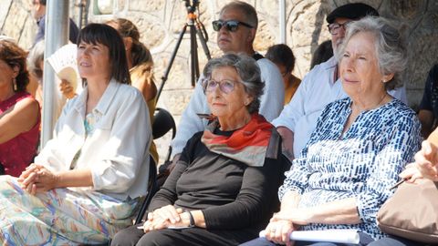 Celebración del Dia da Galiza Mártir. Enriqueta Otero, premiada este domingo, entre Ana Pontón y Amalia Bóveda