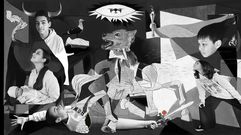 Estudiantes del colegio ribeirense se convierten en los protagonistas del cuadro de Picasso