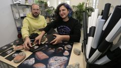 Antonio Gir�ldez y Laura Tabar�s, responsables del proyecto Leira.haus, ya operativo en Lugo.