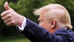 Trump, a su salida de la Casa Blanca con destino a M�chigan