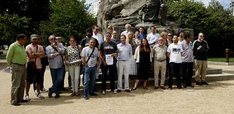 Marea Pontevedra busc� un espacio simb�lico para presentar la plataforma que concurrir� a las elecciones del pr�ximo a�o. 