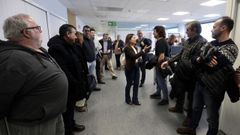 La conselleira se reuni� con representantes de las r�as de Pontevedra y Arousa en el mes de febrero para presentar el plan del dragado del L�rez.