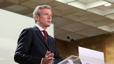 Comparecencia del presidente de la Xunta Alfonso Rueda tras el Consello de la Xunta.