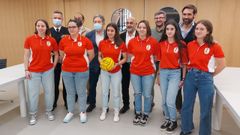 Recepcin en el Concello de Pontevedra a las jugadoras del Club Waterpolo Pontevedra, que se juegan este fin de semana el ascenso a primera nacional