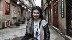 Nilufar Sabeli en Ourense, donde participa en varios foros de debate sobre la situaci�n de revuelta social que vive su pa�s