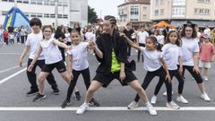 Unha exhibici�n no D�a do Deporte da Laracha 2023.
