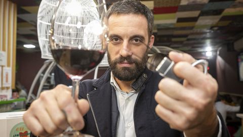 Juanjo Figueroa, habitual en las ltimas ferias del vino, ser el pregonero en Vilach