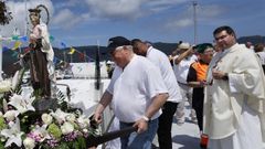 En la procesi�n mar�tima de O Vicedo