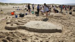 �frica tom� forma en la arena de A Lanzada