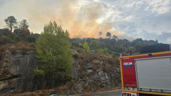 En la misma noche que se extingua el fuego en O Bolo se declaraba otro en Lobios