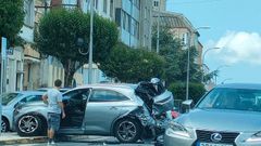 Accidente ocurrido hoy en Xuvia