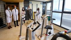 El conselleiro y el gerente visitaron este mi�rcoles la unidad de coronarias y la planta de ecocardiolog�a del Hospital Montecelo, en Pontevedra