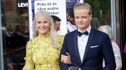 La princesa Mette-Marit y su hijo mayor, Marius, en una imagen del 2022