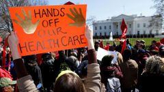 Protestas contra el intento republicano de desmontar el sistema de salud de Obama