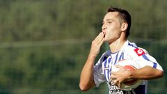 David A��n, durante su etapa como jugador del Fabril
