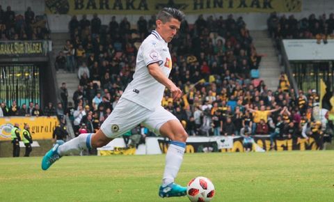 Juanjo Nieto durante un encuentro con el H�rcules