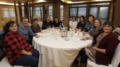 Comida de la secci�n de limpieza y conserjer�a del IES Vilar Ponte, en el Louzao el mes pasado