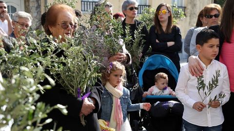 SEMANA SANTA EN BARBANZA, PROCESIN DE LA BORRIQUITA Y BENDICIN DEL DOMINGO DE RAMOS