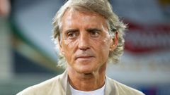 Roberto Mancini, durante un partido en Italia.