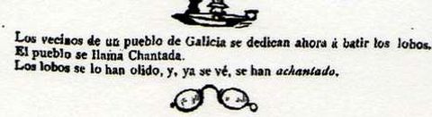 <span lang= es-es >Un chiste en �Madrid C�mico�</span>. O xornal sat�rico Madrid C�mico publicou o 5 de setembro de 1880 no apartado de �Chismes y Cuentos� este ir�nico conto sobre os lobos hidr�fobos de Chantada