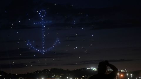 Un ancla hecha con drones